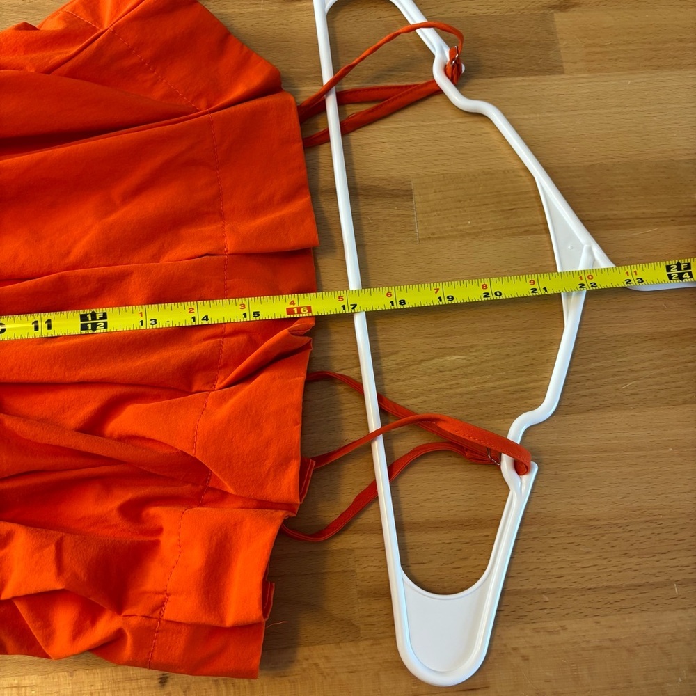 TCEC Colorblock Ruffled Tank Top in Orange and Pink - Picture 9 of 9